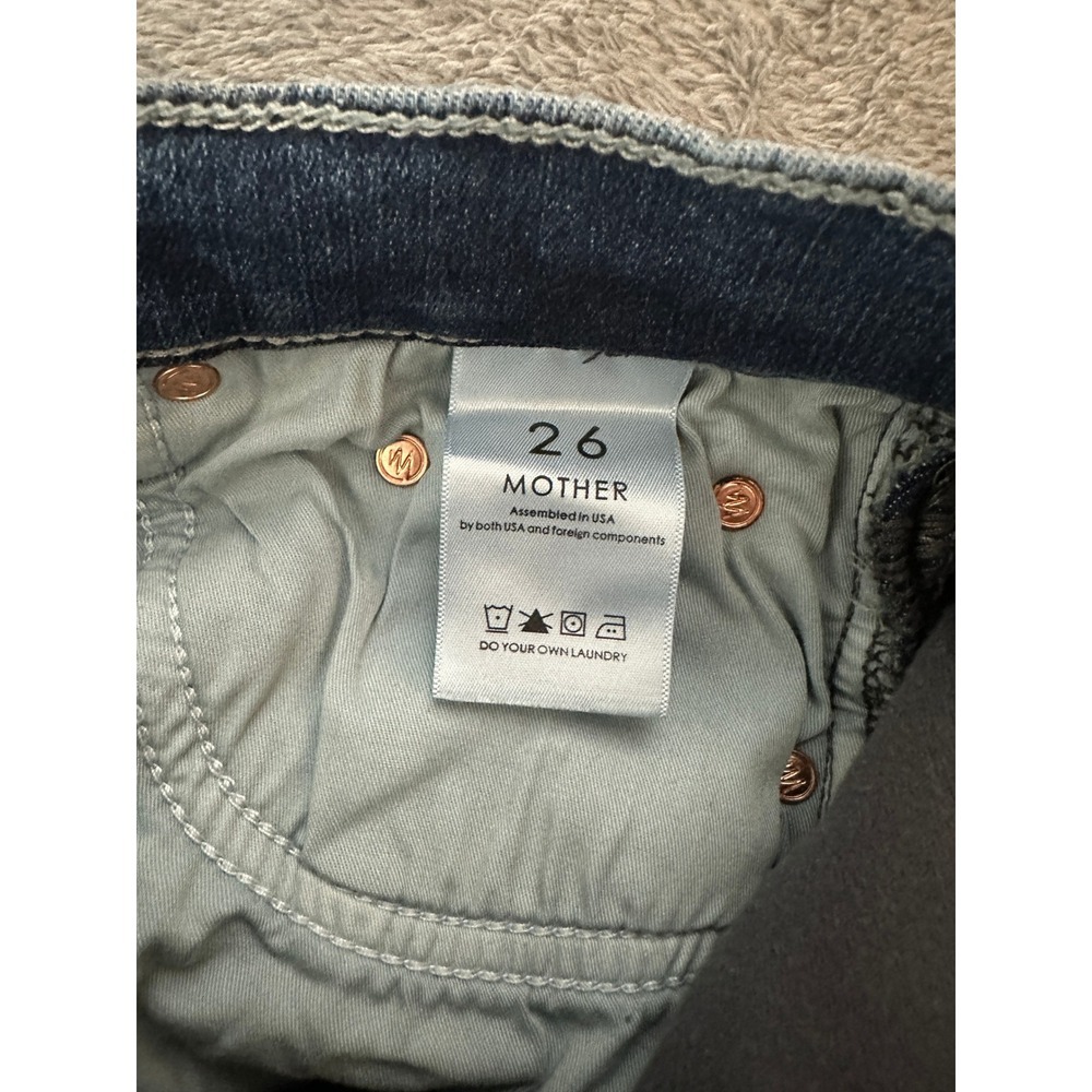 MOTHER The Looker Jeans Womens 26 Blue Excellent - Picture 7 of 8